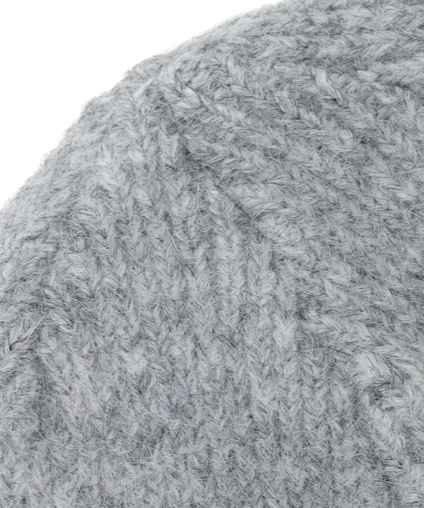 MOHAIR-LIKE LOGO KNIT CAP 詳細画像 2