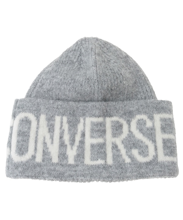 MOHAIR-LIKE LOGO KNIT CAP 詳細画像 ライトグレー 1