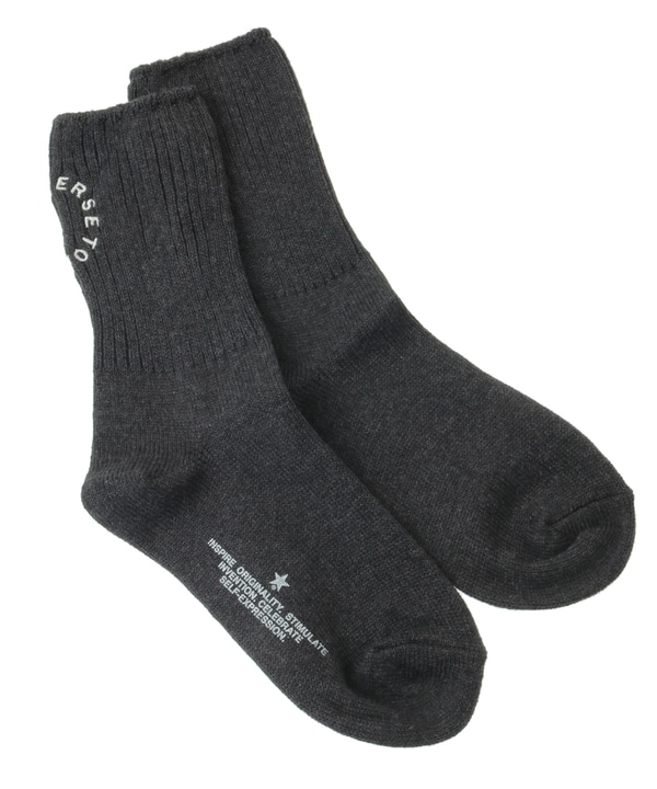 CIRCLE LOGO RIB SOX 詳細画像 チャコールグレー 1
