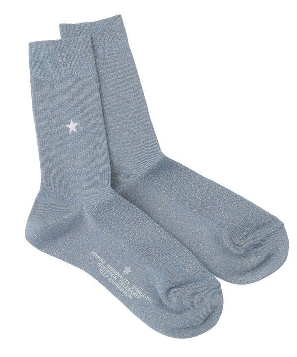 STAR★ GLITTER RIB SOX 詳細画像 ブルー 1