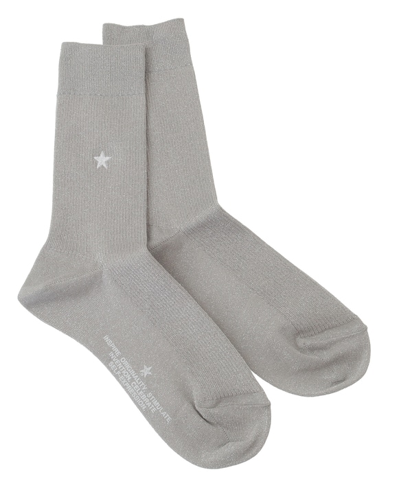 STAR★ GLITTER RIB SOX 詳細画像 グレー 1