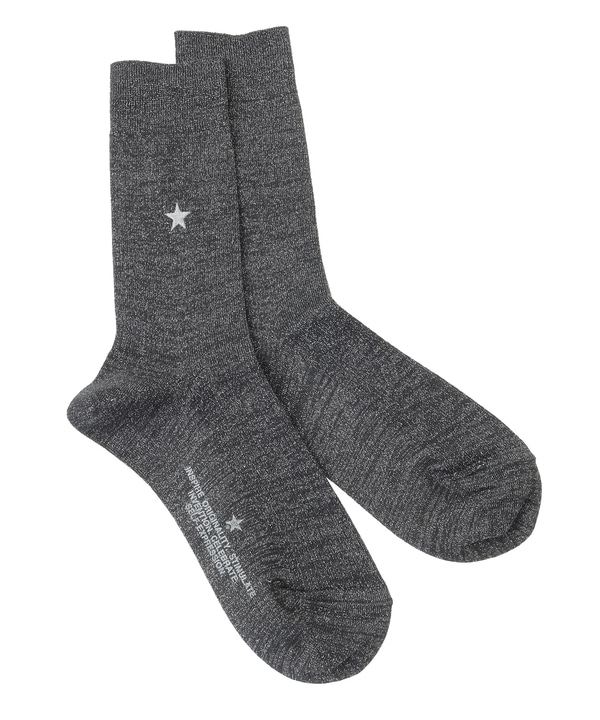 STAR★ GLITTER RIB SOX 詳細画像 チャコールグレー 1