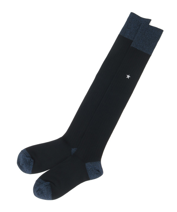 STAR★ GLITTER RIB KNEE-HIGH SOX 詳細画像 1
