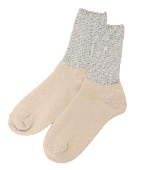 STAR★ GLITTER BI-COLOR RIB SOX 詳細画像 1