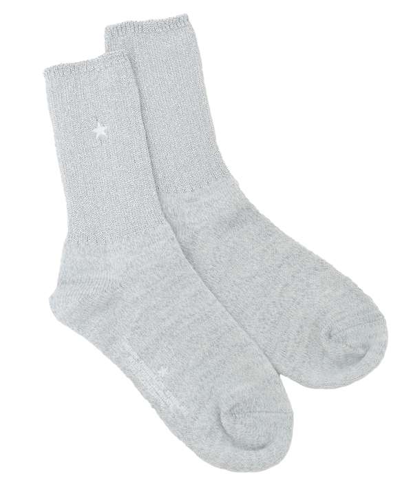 STAR★ GLITTER BI-COLOR RIB SOX 詳細画像 グレー 1