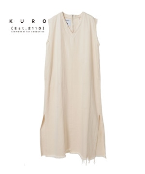 【KURO】DENIM SLEEVELESS DRESS