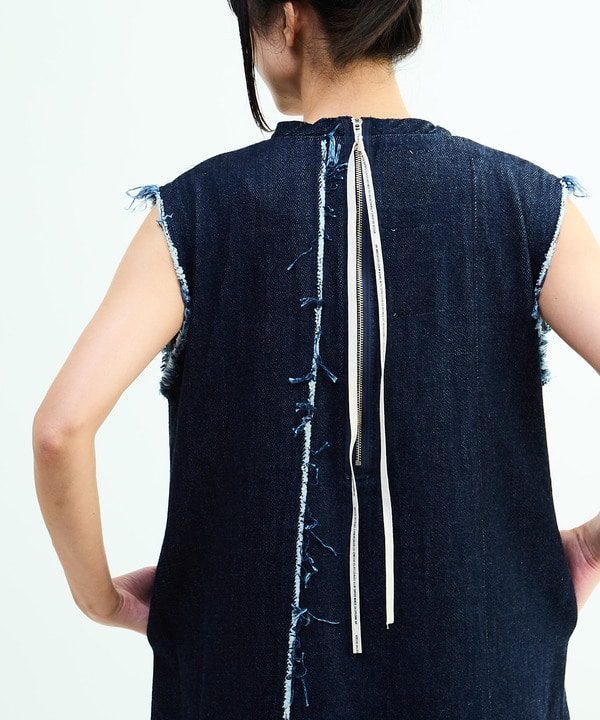 【KURO】DENIM SLEEVELESS DRESS 詳細画像 2