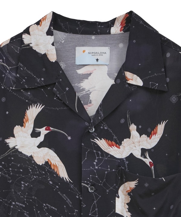 【NIPO ALOHA】"朱鷺-TOKI" LONG SLEEVE SHIRT 詳細画像 15