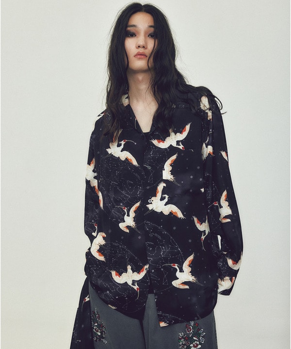【NIPO ALOHA】"朱鷺-TOKI" LONG SLEEVE SHIRT 詳細画像 3