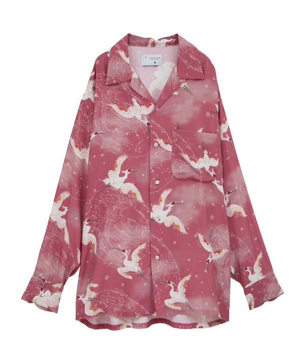 【NIPO ALOHA】"朱鷺-TOKI" LONG SLEEVE SHIRT 詳細画像 5