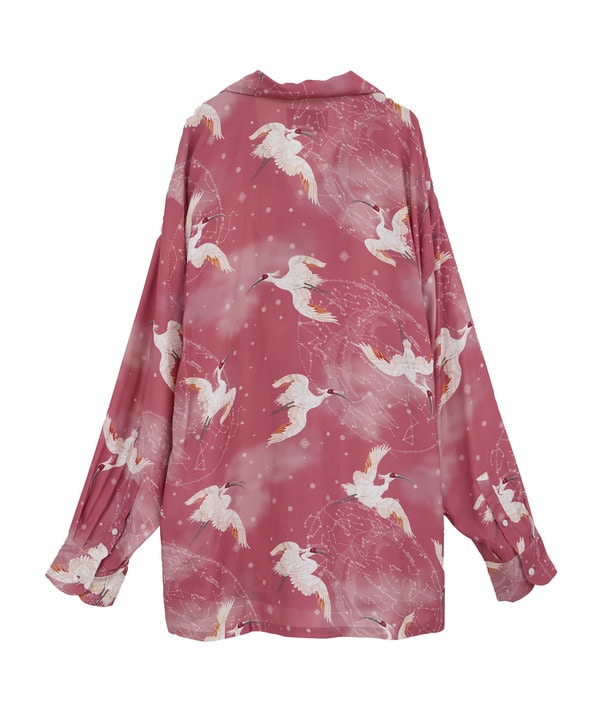 【NIPO ALOHA】"朱鷺-TOKI" LONG SLEEVE SHIRT 詳細画像 6