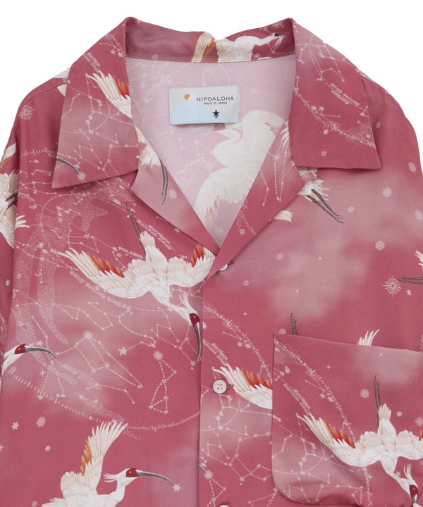 【NIPO ALOHA】"朱鷺-TOKI" LONG SLEEVE SHIRT 詳細画像 7