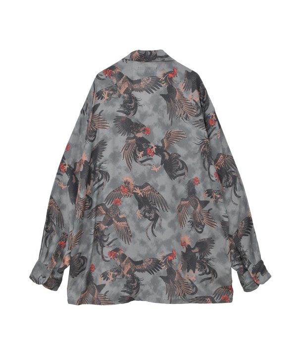 【NIPO ALOHA】"軍鶏-SHAMO" LONG SLEEVE SHIRT 詳細画像 4