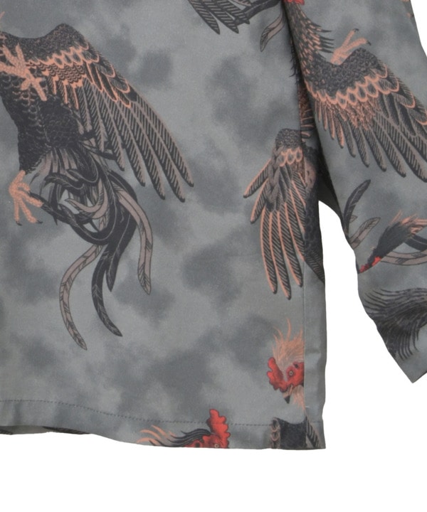 【NIPO ALOHA】"軍鶏-SHAMO" LONG SLEEVE SHIRT 詳細画像 7