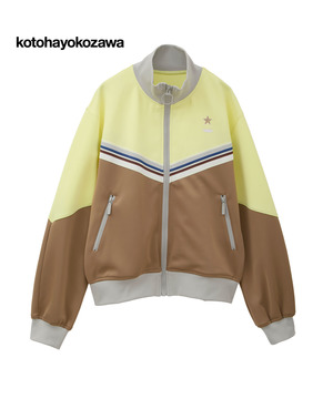 【kotohayokozawa】BI-COLOR SHORT TRACK JACKET (SET UP)