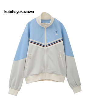 【kotohayokozawa】BI-COLOR SHORT TRACK JACKET (SET UP)