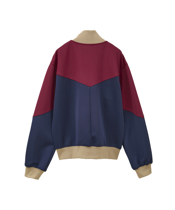【kotohayokozawa】BI-COLOR SHORT TRACK JACKET (SET UP) 詳細画像 1
