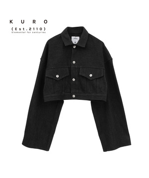 【KURO】LOOSE DENIM JACKET