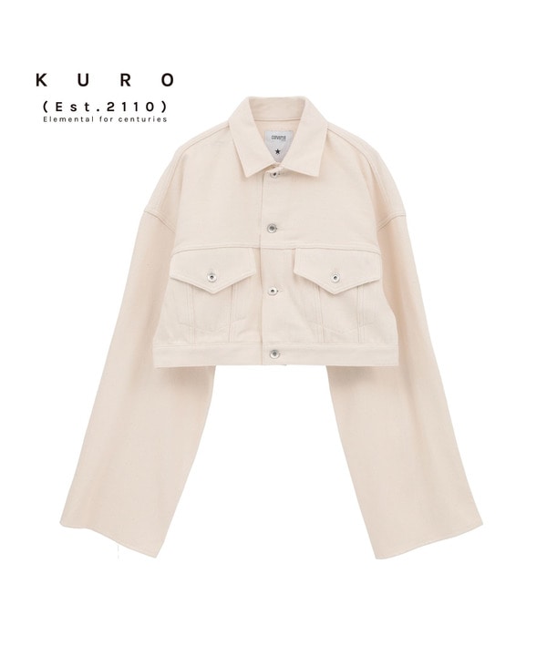 【KURO】LOOSE DENIM JACKET 詳細画像 ホワイト 1