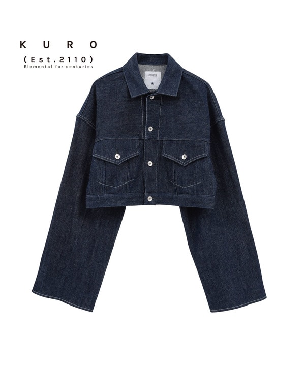 【KURO】LOOSE DENIM JACKET 詳細画像 ネイビー 1