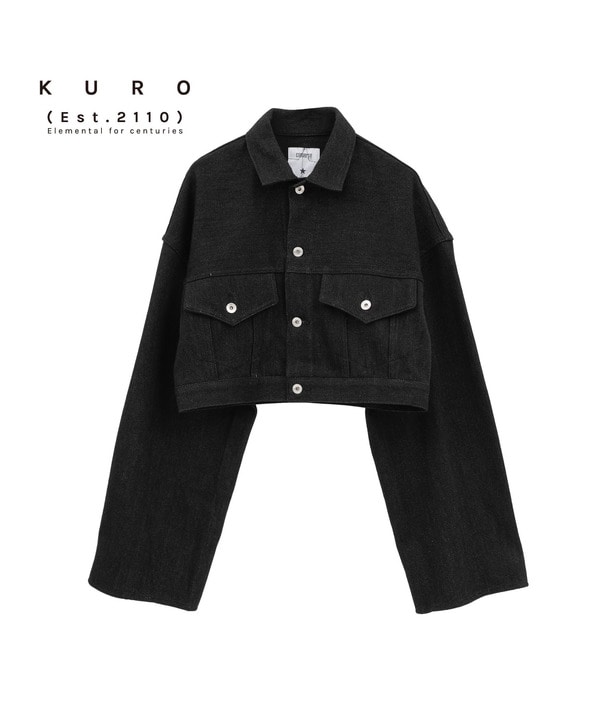 【KURO】LOOSE DENIM JACKET 詳細画像 ブラック 1