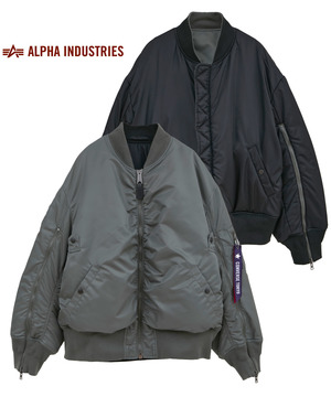 【ALPHA INDUSTRIES】REVERSIBLE MA-1 BOMBER JACKET