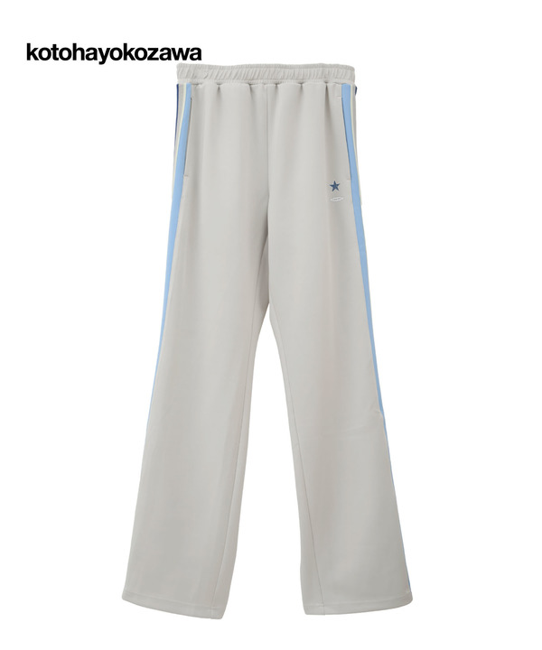 【kotohayokozawa】SIDE LINE TRACK PANTS (SET UP) 詳細画像 ライトグレー 1