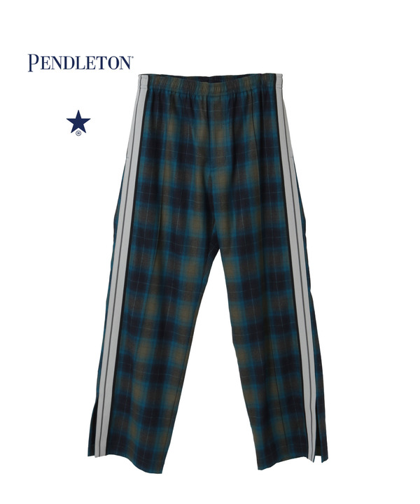 【PENDLETON】SIDELINE CHECKED TRACK PANTS (SET-UP) 詳細画像 ブルー 1