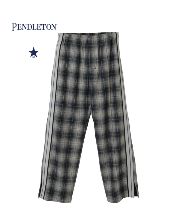 【PENDLETON】SIDELINE CHECKED TRACK PANTS (SET-UP) 詳細画像 ブラック 1