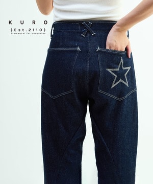 【KURO】LOOSE DENIM PANTS