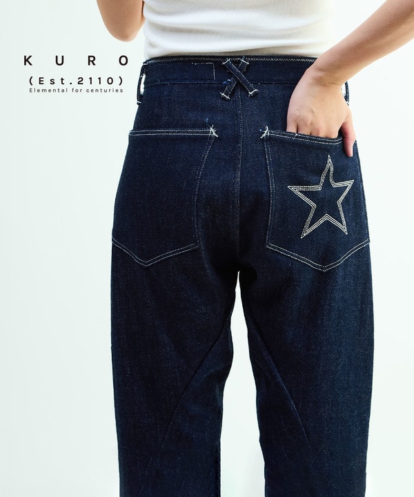 【KURO】LOOSE DENIM PANTS 詳細画像 ネイビー 1