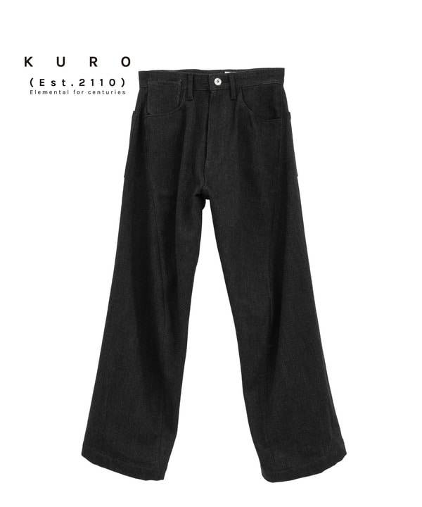 【KURO】LOOSE DENIM PANTS 詳細画像 ブラック 1