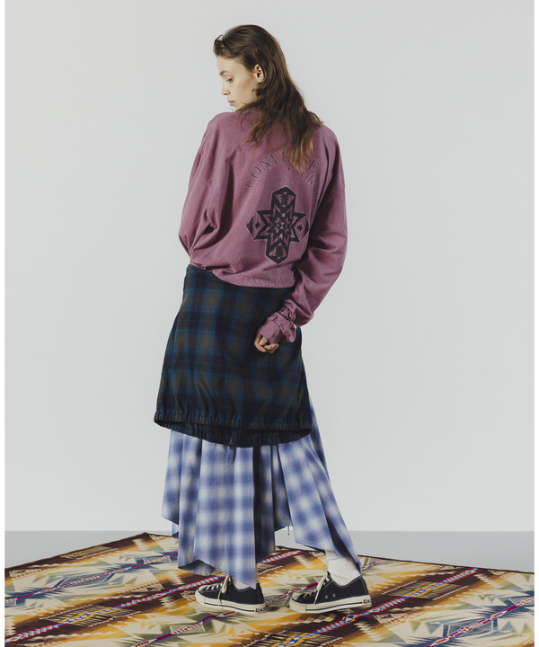 【PENDLETON】STAR★ CUT FLANNEL CHECKED GATHER SKIRT 詳細画像 1