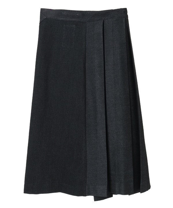 【KURO】PLEATED DENIM SKIRT 詳細画像 2