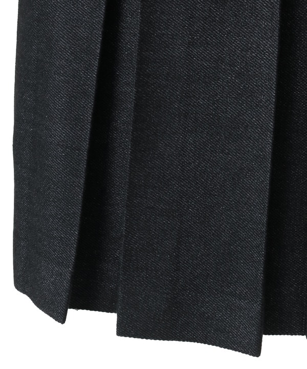 【KURO】PLEATED DENIM SKIRT 詳細画像 5