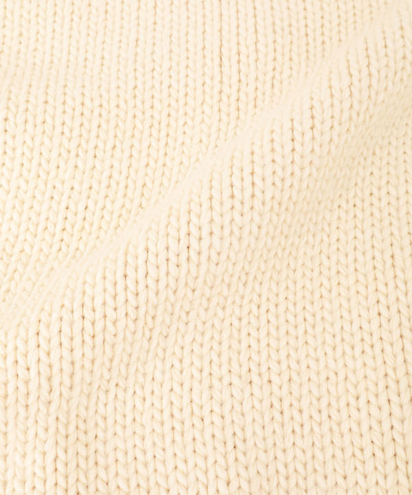 【kotohayokozawa】LACE-UP LOWGAGE COWICHAN SWEATER 詳細画像 10