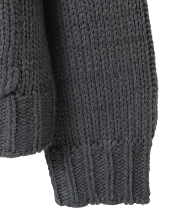 【kotohayokozawa】LACE-UP LOWGAGE COWICHAN SWEATER 詳細画像 13