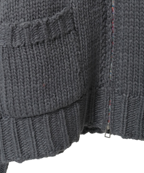 【kotohayokozawa】LACE-UP LOWGAGE COWICHAN SWEATER 詳細画像 14