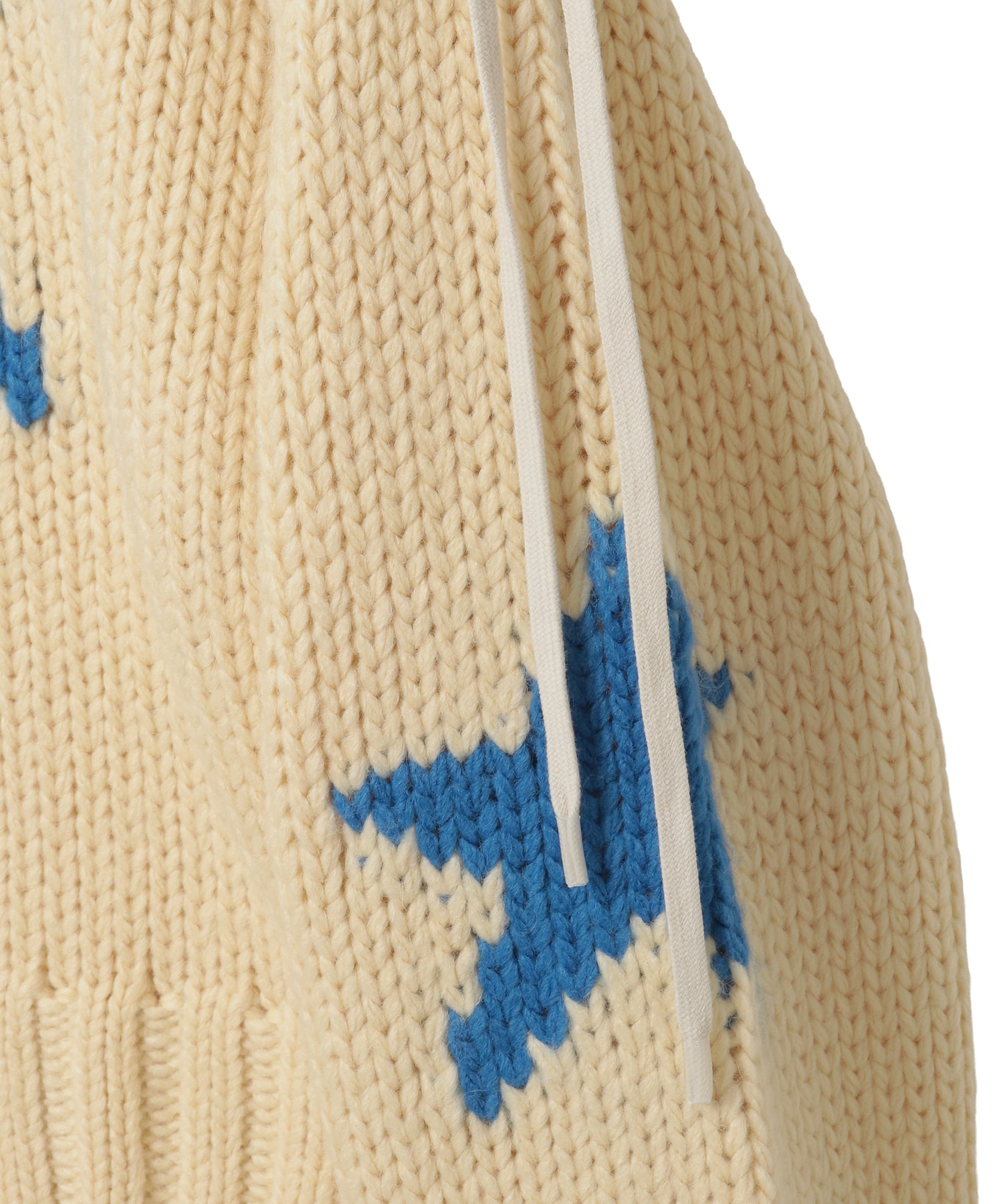 琴柱 kotohayokozawa】LACE-UP LOWGAGE KNIT PULLOVER|CONVERSE