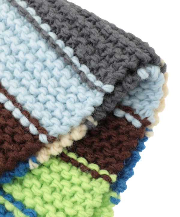 【kotohayokozawa】MULTI BORDER KNIT MUFFLER 詳細画像 4