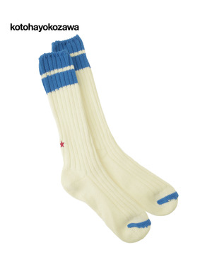 【kotohayokozawa】LOWGAUGE BI-COLOR SOX