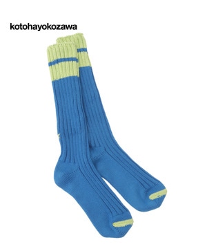 【kotohayokozawa】LOWGAUGE BI-COLOR SOX