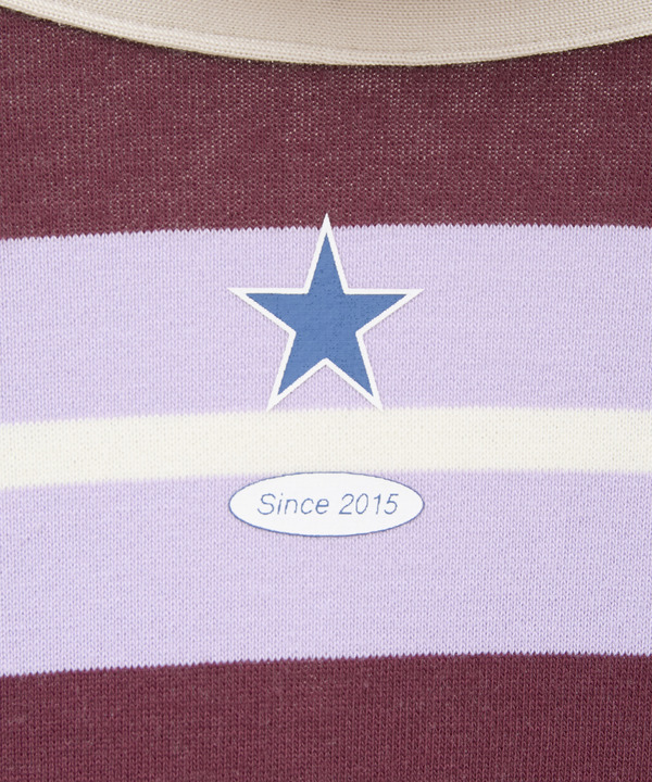 【kotohayokozawa】MULTI BORDER RUGGER DRESS 詳細画像 9