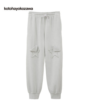 【kotohayokozawa】STAR★ PATCH SWEAT PANTS (SET UP)