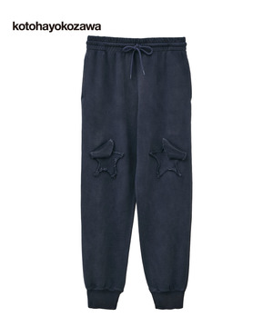 【kotohayokozawa】STAR★ PATCH SWEAT PANTS (SET UP)