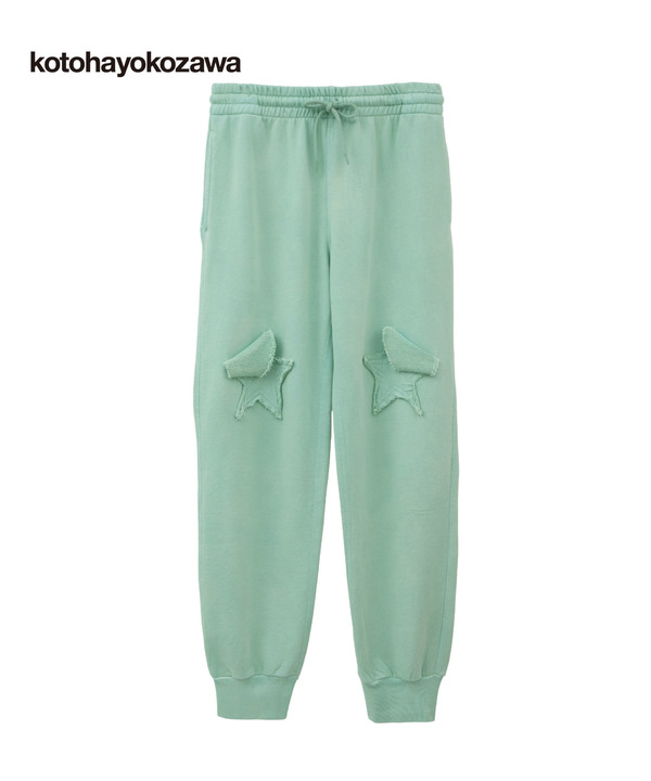【kotohayokozawa】STAR★ PATCH SWEAT PANTS (SET UP) 詳細画像 ミント 1