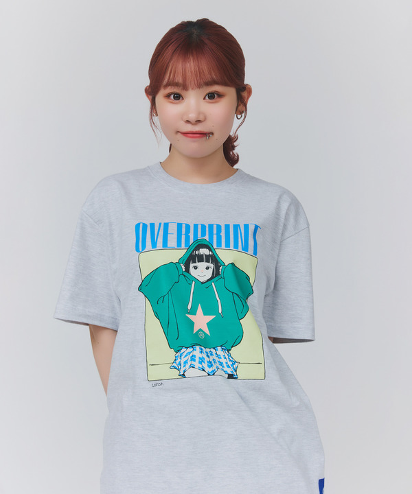 【over print】HOODIE GIRL TEE (古塔つみ) 詳細画像 11