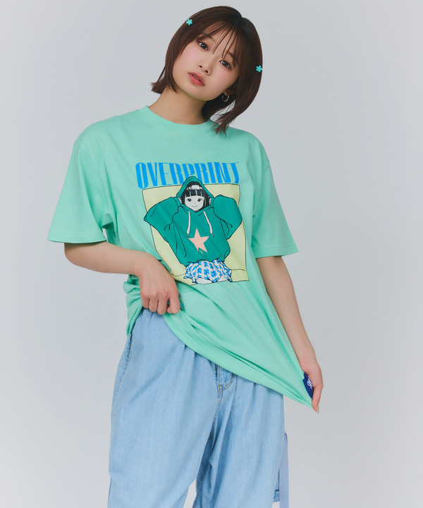 【over print】HOODIE GIRL TEE (古塔つみ) 詳細画像 14