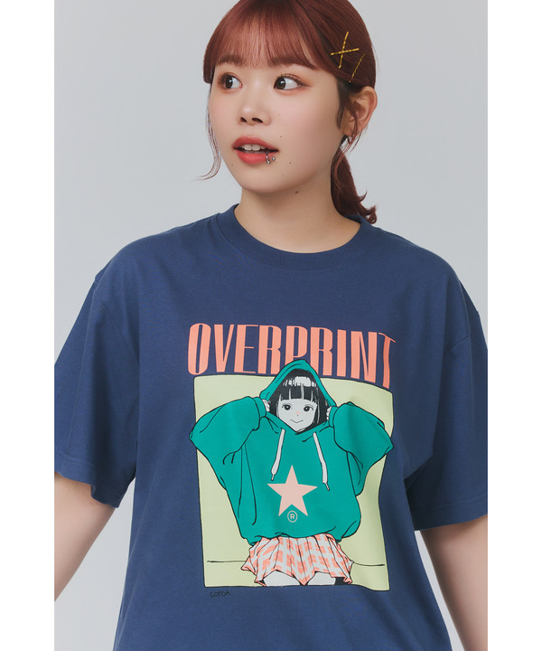 【over print】HOODIE GIRL TEE (古塔つみ) 詳細画像 18