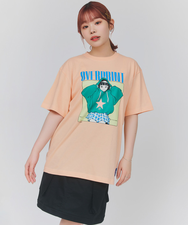 【over print】HOODIE GIRL TEE (古塔つみ) 詳細画像 20